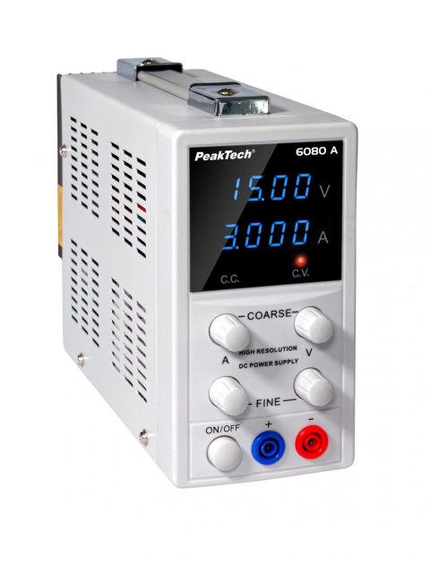 Zasilacz laboratoryjny 45W 15V 3A PeakTech 6080A PEAKTECH