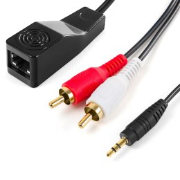 Audio adapter 2RCA przez kabel LAN na jack SPA-A01 SPACETRONIK