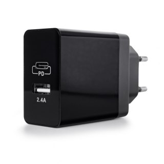 Ładowarka 2w1 USB-C USB PD Quick 17W 3.4A SPC-01B