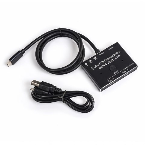 Sumator lub rozgałęźnik USB-C 2x1 1x2 SPC-BID01 SPACETRONIK