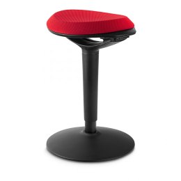 Aktywny hoker ergonomiczny Zippy (czarno-czerwony) SPACETRONIK