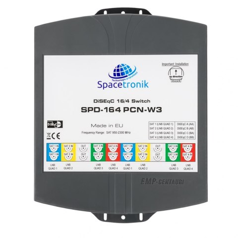 DiSEqC Switch 16/4 Spacetronik SPD-164PCN-W3 SPACETRONIK