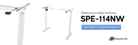 Elektryczny stelaż biurkowy Spacetronik SPE-114NW SPACETRONIK