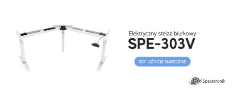 Elektryczny stelaż biurkowy Spacetronik SPE-303VW SPACETRONIK