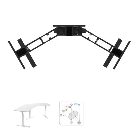 Elektryczny stelaż biurkowy Spacetronik SPE-323LB SPACETRONIK