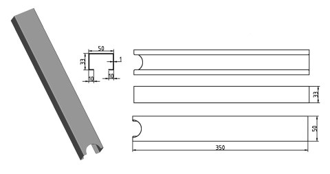 Magnetyczna prowadnica kablowa Spacetronik SPK-350 SPACETRONIK