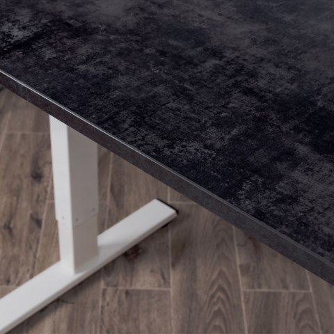Blat biurka uniwersalny 138x70x1.8 cm Beton ciemny