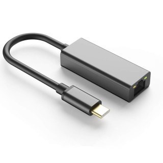 Adapter USB-C na gniazdo RJ45 SPU-A04 czarny SPACETRONIK