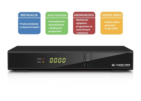 CryptoBox AB 700HD DVB-S2 CX H.265 ABCOM