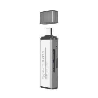 Czytnik kart SPU-CR03 USB-C na SD. micro SD. USB