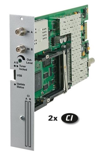 Moduł POLYTRON SPM-STCT-CI. 2 x DVB-S/2. 2 x CI POLYTRON