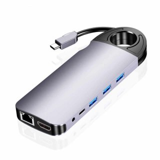 Multiport SPU-M01 USB-C HDMI VGA RJ45 USB 3.0 SD SPACETRONIK