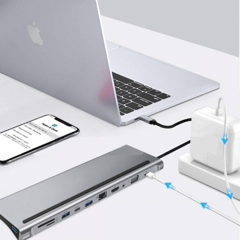 Multiport SPU-M02 USB-C HDMI VGA RJ45 USB 3.0 SD SPACETRONIK