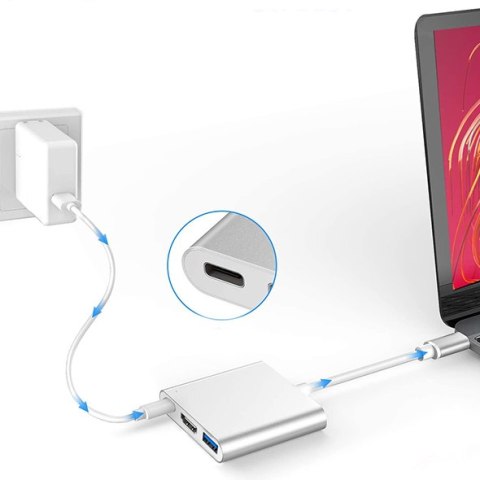 Multiport USB-C na HDMI + USB + USB-C SPU-M05 SPACETRONIK