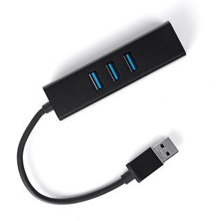 Multiport USB na 3 USB + RJ45 SPU-M07 czarny