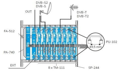 Wzmacniacz ALCAD PA-740 (TM-101 TM-111) Alcad