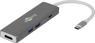 Adapter USB-C na HDMI USB-C PD 2xUSB3.0 SD Goobay Goobay