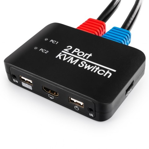 Switch KVM USB + HDMI 2/1 Spacetronik SPH-KVM21 SPACETRONIK