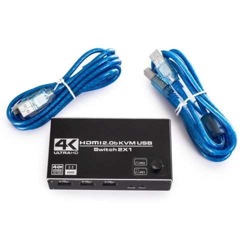 Switch KVM USB + HDMI 2/1 Spacetronik SPH-KVM22 SPACETRONIK