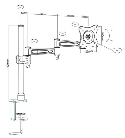 Uchwyt monitora Goobay BASIC FLEX 13"-32" do 15kg