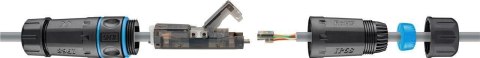 Łącznik kabli sieciowych UTP CAT6a IP68 Goobay