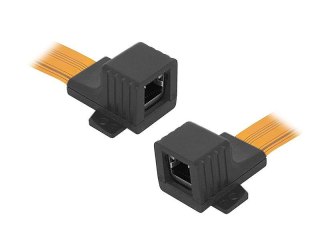 Przelotka okienna RJ45 Ultra Slim 0.3 mm / 22.5cm SPACETRONIK