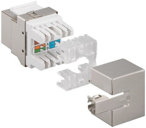 Złącze Keystone RJ45 CAT 6 STP 250MHz 90-st. Goobay