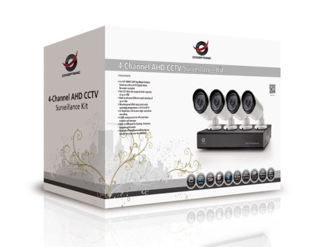 Zestaw CCTV KIT AHD 4CH DVR 4x kamery 720P 2TB Conceptronic