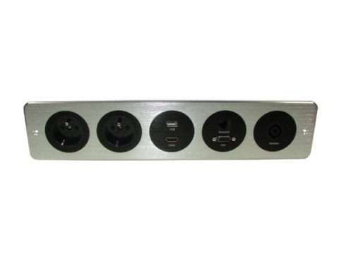 BOWI Media port Cova 2*230V 1*USB 1*HDMI 1*VGA 1*RJ45