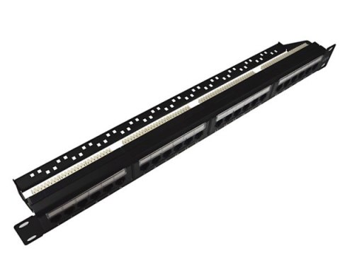 BOWI Patch panel 24-port UTP6 1U 19" z półką