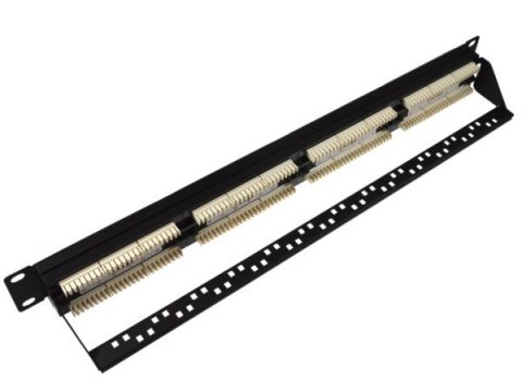 BOWI Patch panel 24-port UTP6 1U 19" z półką