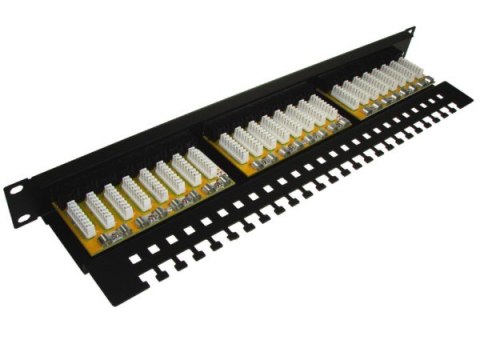 BOWI Patch panel 24-port UTP6 1U 19" złącza krone LSA