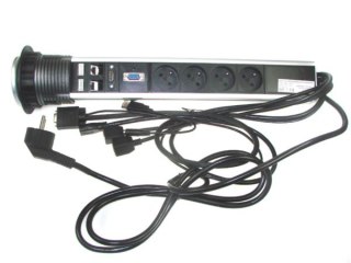 BOWI Power port COLUMN 4*Gn zasila HDMI,USB VGA RJ45*2