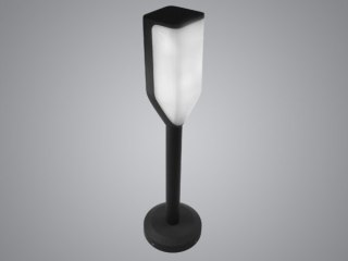 Słupek ogrodowy LED Saven 6W WW czarna IP54 50cm
