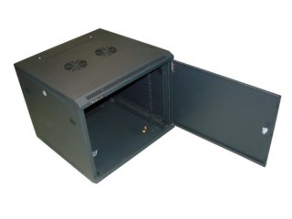 Szafa 19" wisząca PILO 9U 600x600 RAL9004 blacha