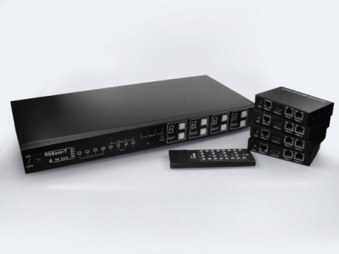 Matrix HDMI 4/4 po skrętce HDBase-T
