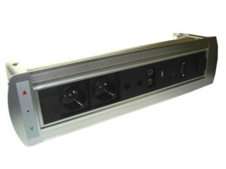 Media port Orchid 2*230V 2*RJ45 1*audio3,5 1*VGA