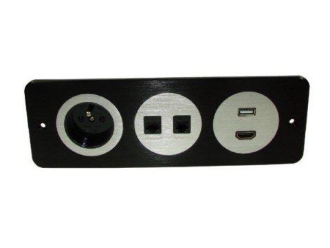 BOWI Media port Cova 1*230V 1*RJ45 1*RJ11 1*USB 1*HDMI