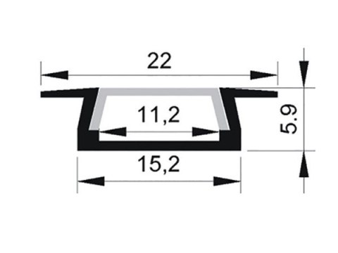 BOWI Profil LED PL2ANA-03 2,0m klosz frosted
