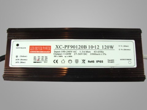 BOWI Zasilacz CC metal PF 3500mA 120W 27-36V IP65-