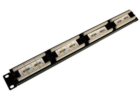 BOWI Patch panel 24-port UTP5e 1U 19" bez półki