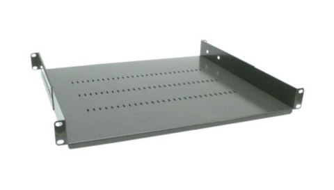 Półka regulowana 19" 1U głębokość 450mm grafitowa