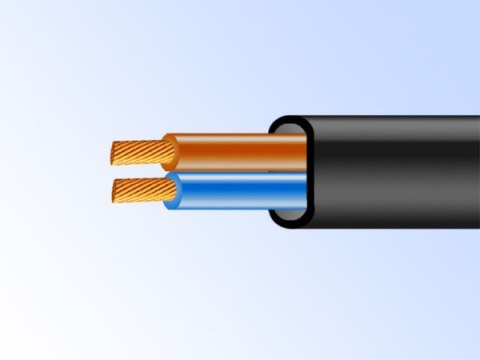 BOWI Przewód OMYp 2x1,5 płaski 300V czarny