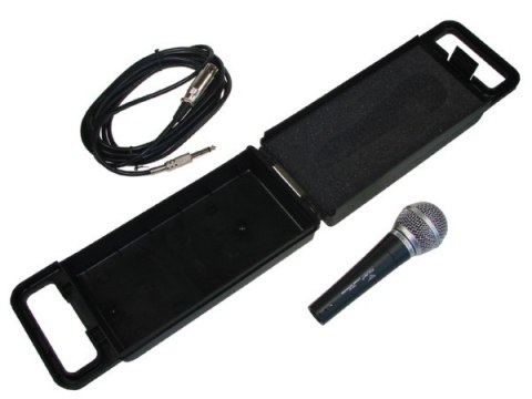 Mikrofon DM 80 czarny, srebrna główka, przew ---