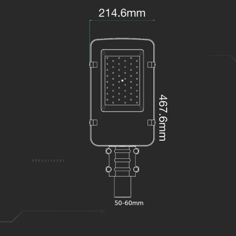 Oprawa Uliczna LED V-TAC SAMSUNG CHIP 50W VT-50ST 4000K 5000lm 5 Lat Gwarancji