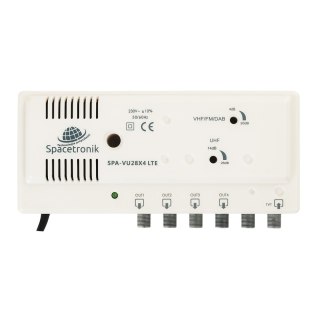 Domowy wzmacniacz TV 4xOUT Spacetronik SPA-VU28X4
