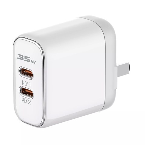 Ładowarka 2x USB-C 35W kabel USB-C Lightning LDNIO