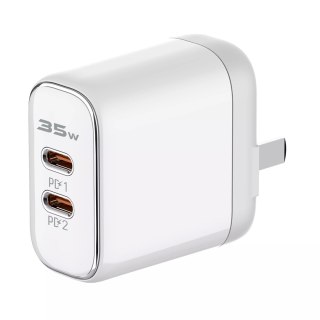 Ładowarka 2x USB-C 35W kabel USB-C USB-C LDNIO