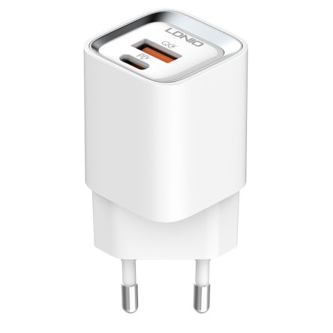 Ładowarka USB 30W PD QC3.0 kabel USB-C Lightning LDNIO