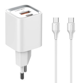 Ładowarka USB 30W PD QC3.0 kabel USB-C USB-C LDNIO